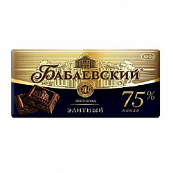 Шоколад Бабаевский элитный 75% какао 