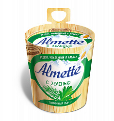 Сыр творожный  Альметте с зеленью 60% 