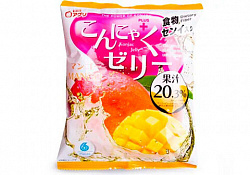 Десерт конняку желе Yukiguni с натуральным соком манго порционное 96г