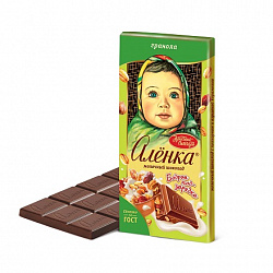 Шоколад Аленка Бодрая подзарядка с гранолой