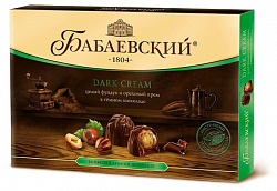 Набор конфет Бабаевский цел. фунд. и орех крем в темн.шок. Dark Cream 200г