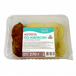 Котлета по-киевски с картофельным пюре