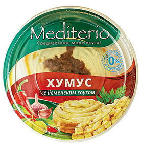 Хумус Mediterio с йеменским соусом