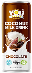 YOU Кокосовое молоко со вкусом шоколада 0,32 л ж/б