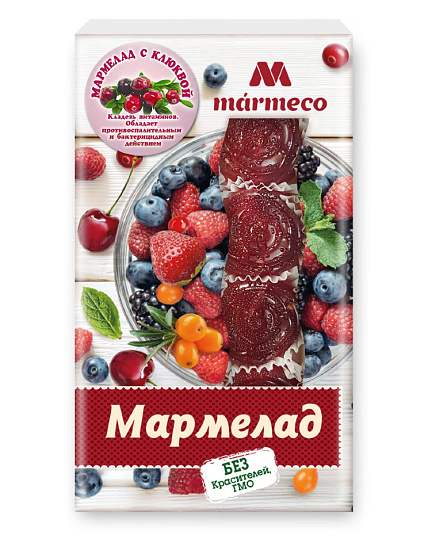 Мармелад желейный с клюквой
