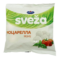 Сыр мягкий SVEZA Моцарелла мини 45% п/пакет 250 г