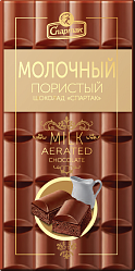 Шоколад пористыый "Спартак" молочный 70 г