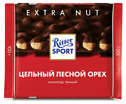 Шоколад RITTER SPORT Extranut темный лесной орех