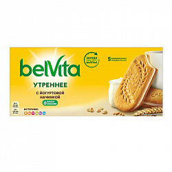 Печенье Юбилейное Belvita утреннее злаки/йогурт