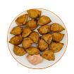 Чебульмени жареные с мясом и соусом 170 г